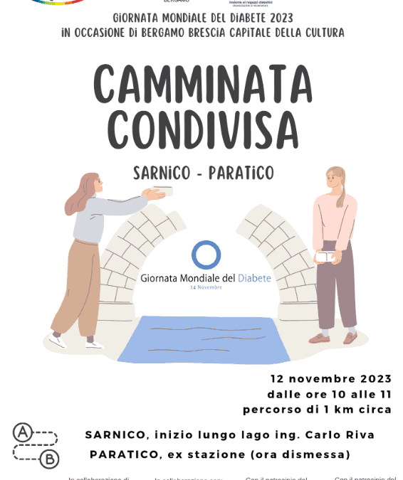 GMD 2023 – “Camminata Condivisa” SARNICO-PARATICO in concomitanza con Bergamo-Brescia Capitale della Cultura 2023