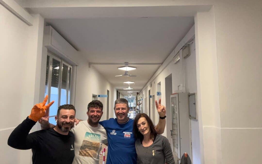 Tinteggiatura all’Ospedale Ronchettino di Brescia